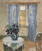 Anna Ancher Blue Clematis in the Artist's Studio oil painting
